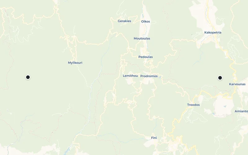 Тури напрямку на карті