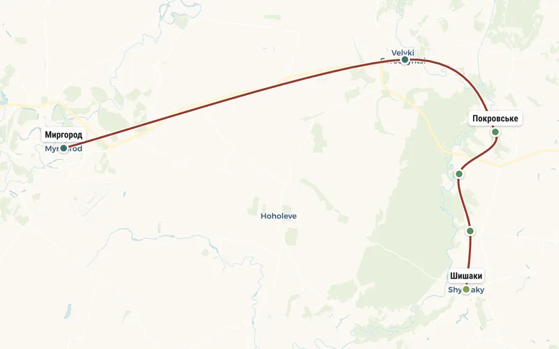 Карта маршруту туру